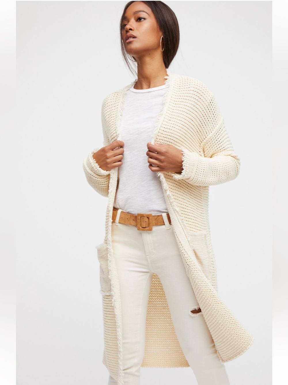 Free People Wouldn't Knit Be Nice Cardi